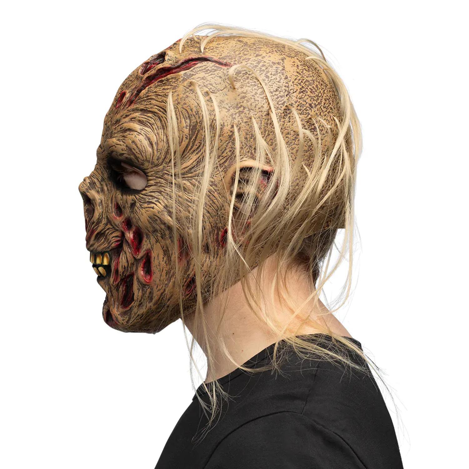 Masque tête latex Zombie intégral