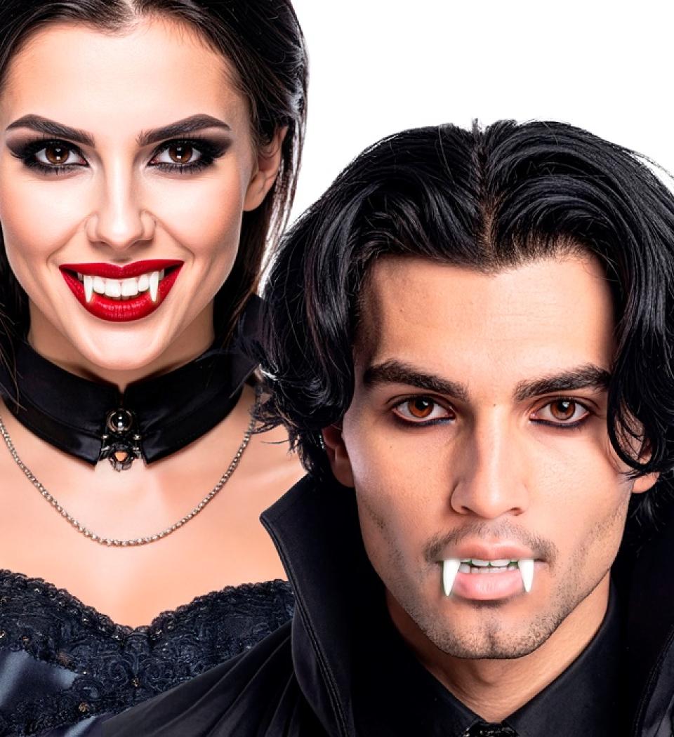 Dentier de vampire phosphorescent