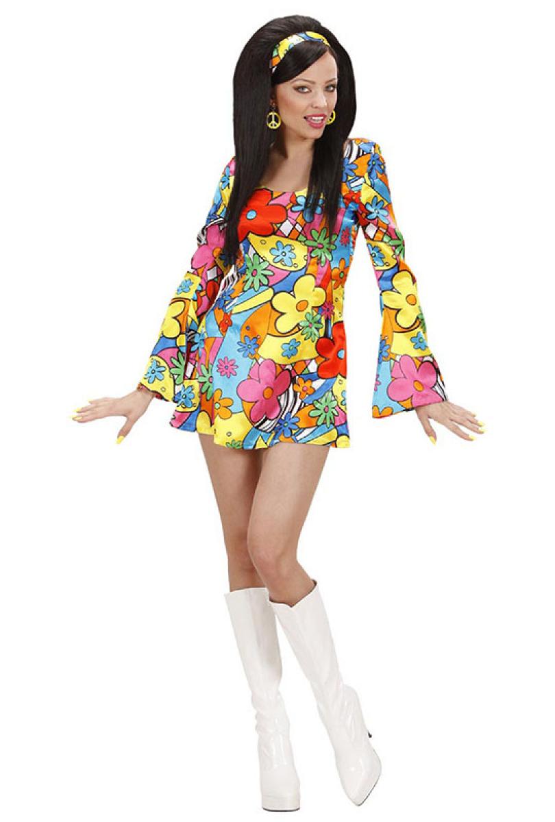 Robe disco flower power taille M