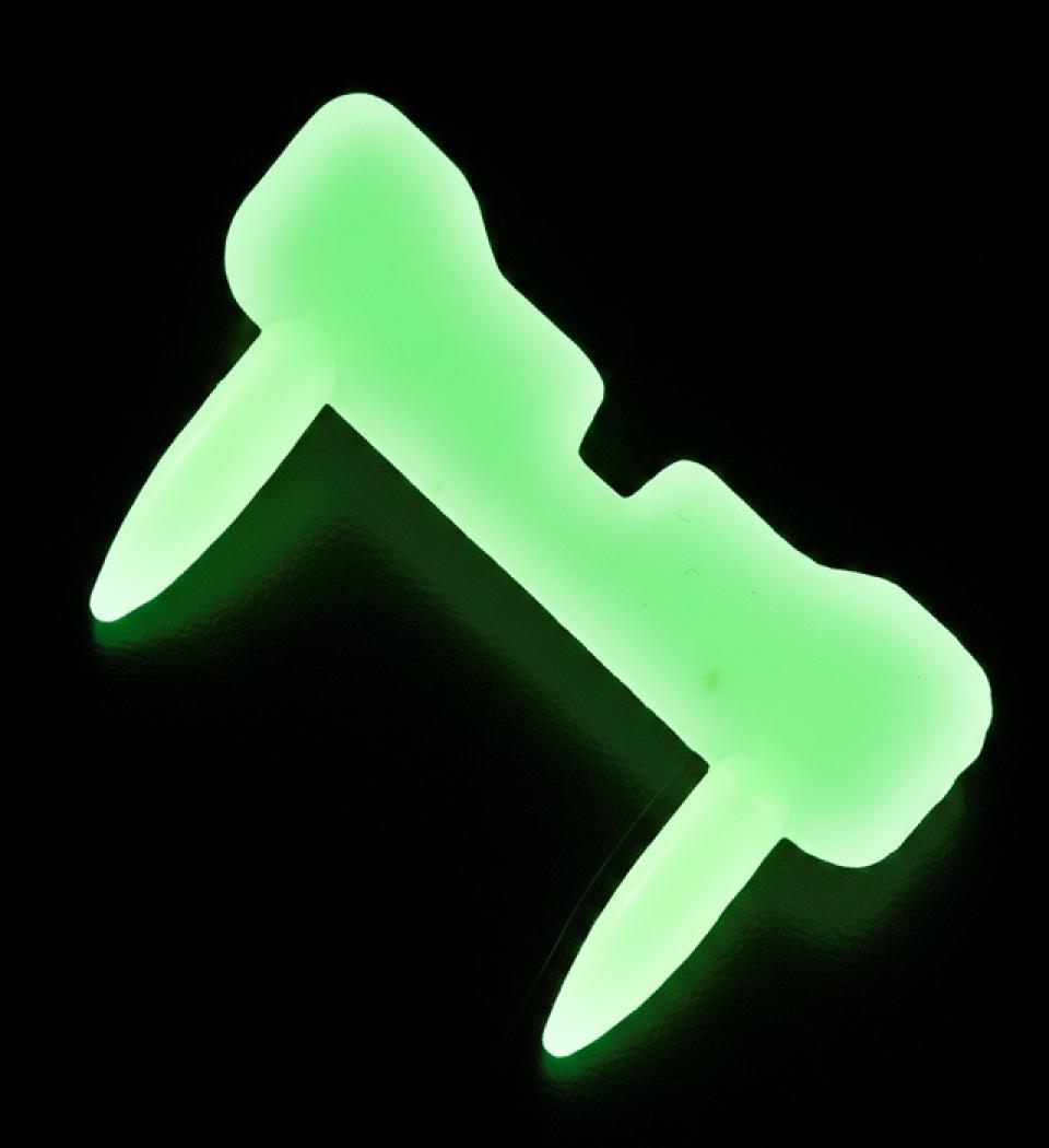 Dentier de vampire phosphorescent