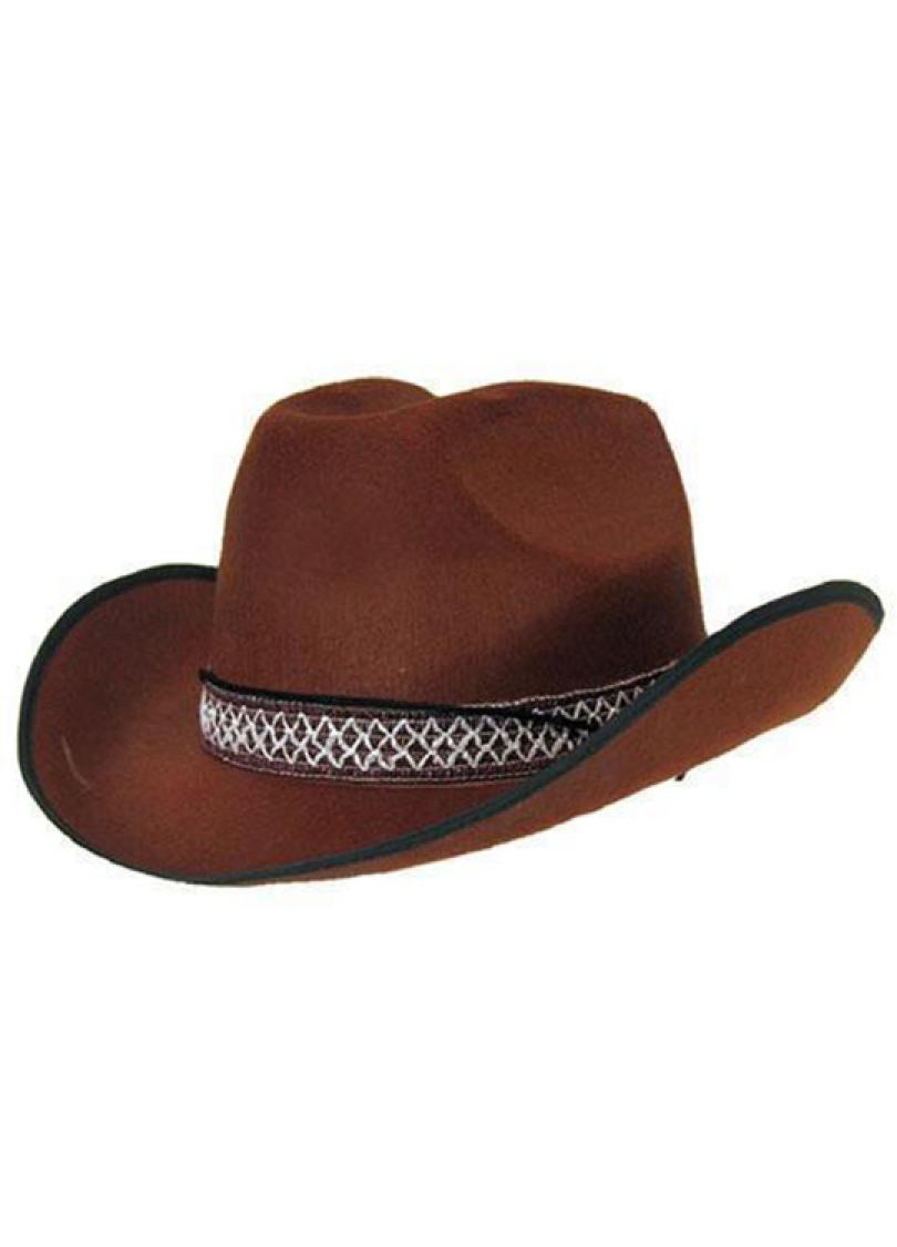 Chapeau adulte Cowboy marron