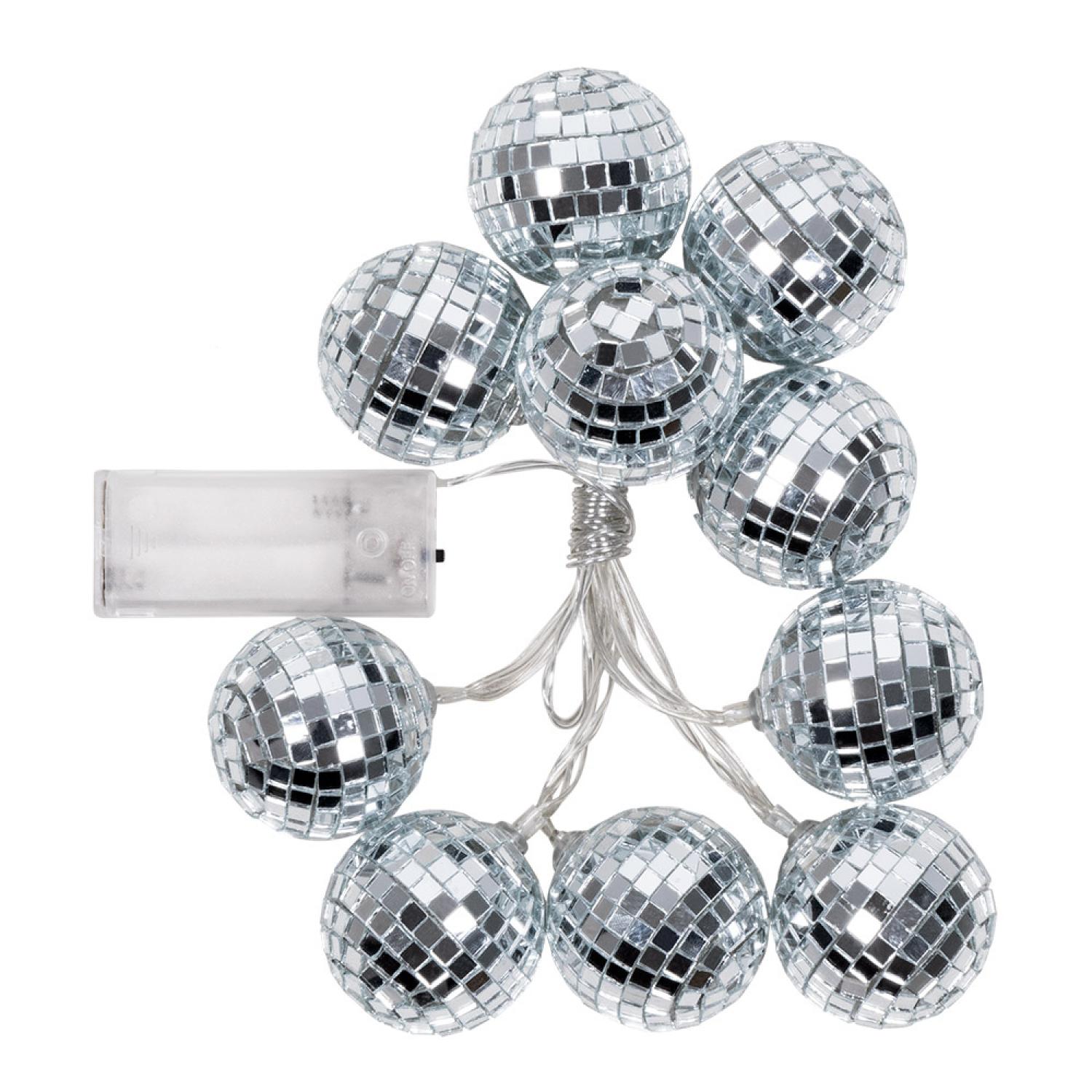 Guirlande lumineuse boule à facettes