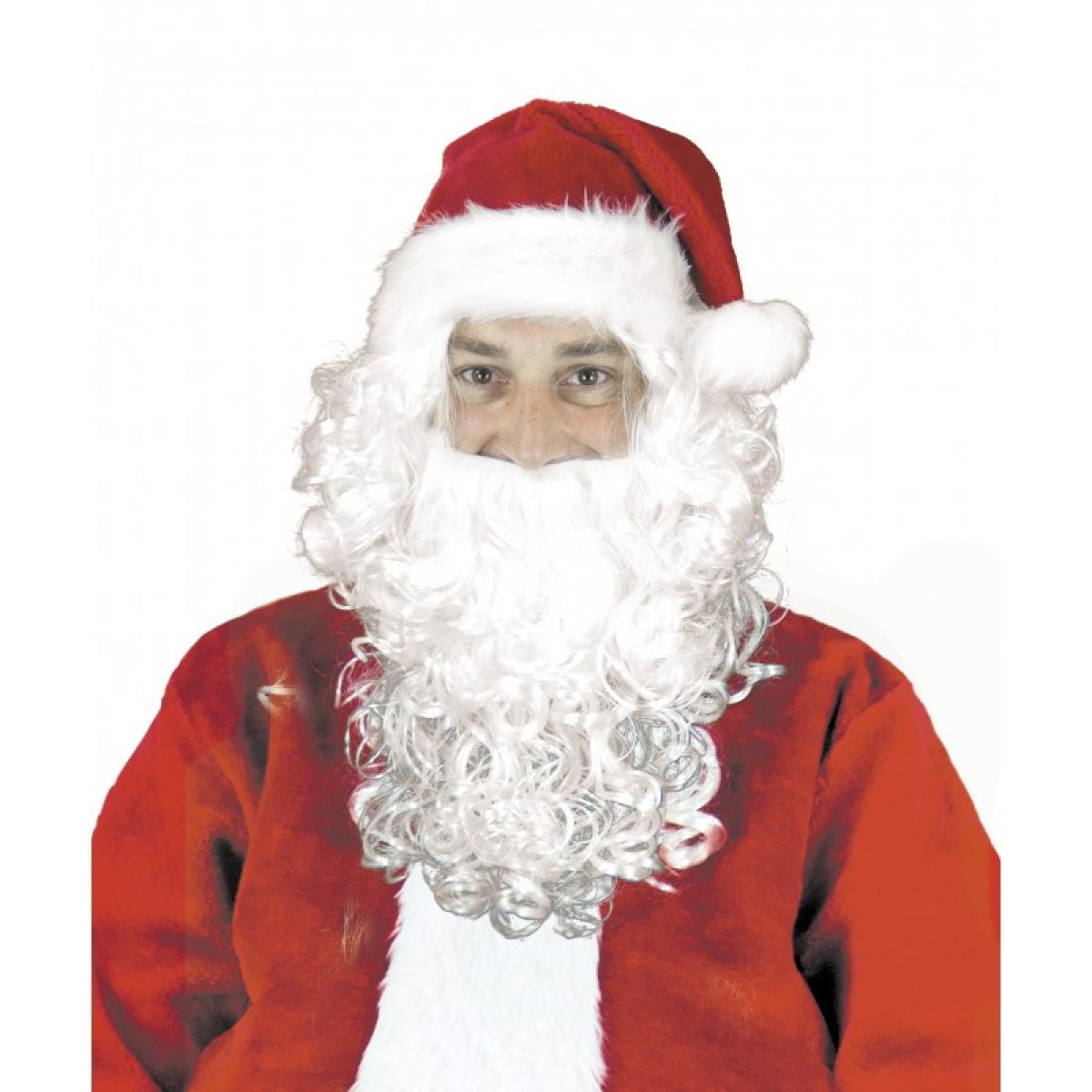 Set Père Noël bouclé barbe et perruque