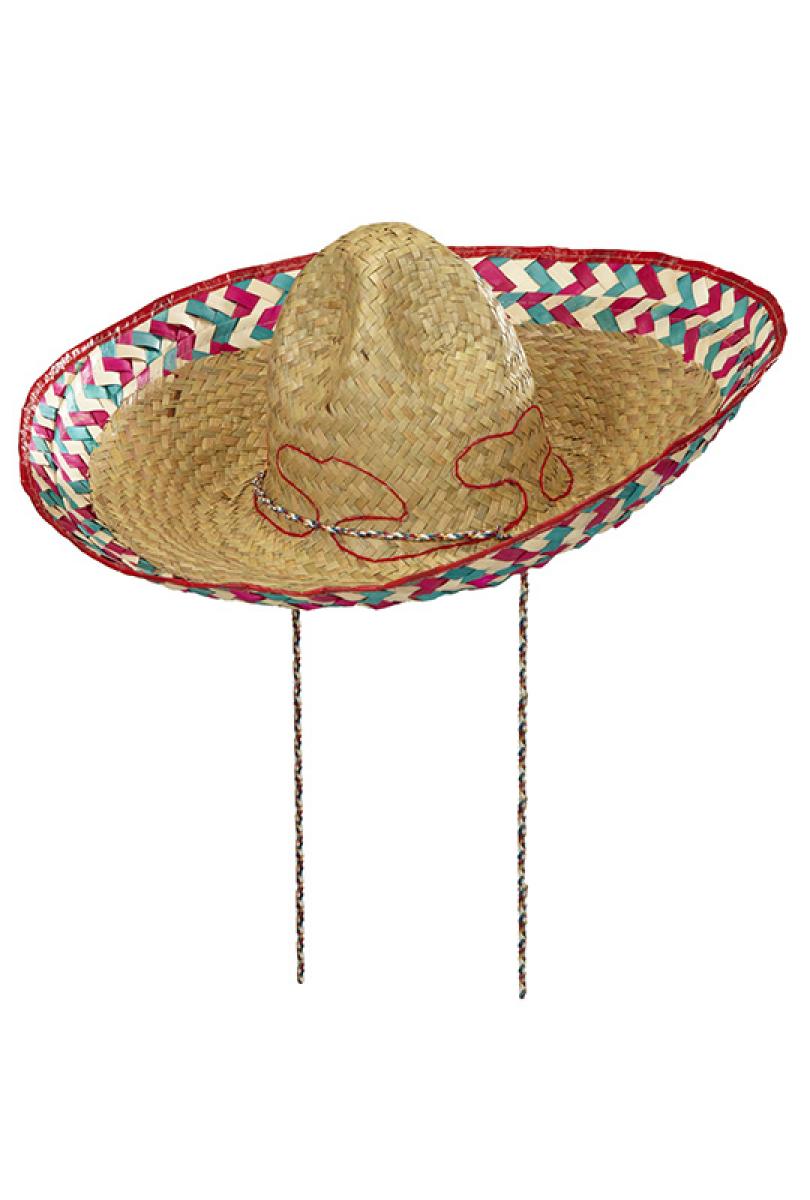 Sombrero mexicain naturel 50/55 cm