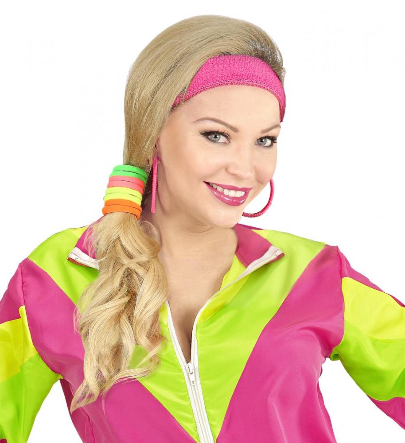 Lot de 8 élastiques à cheveux chouchous fluos