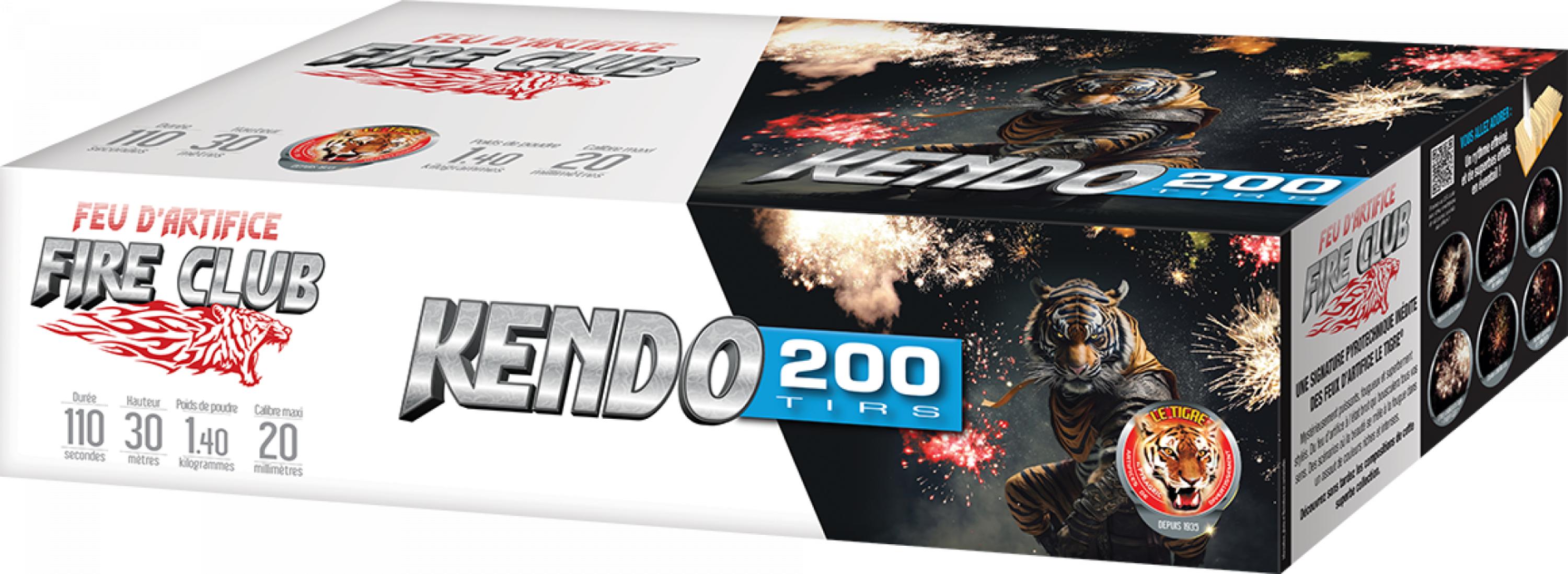 Feu automatique Pyragric Kendo 200 coups