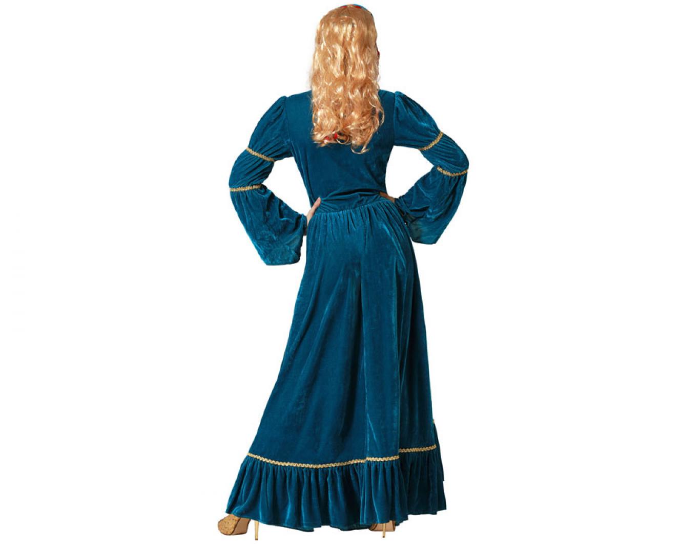Reine médiévale bleue taille XS/S