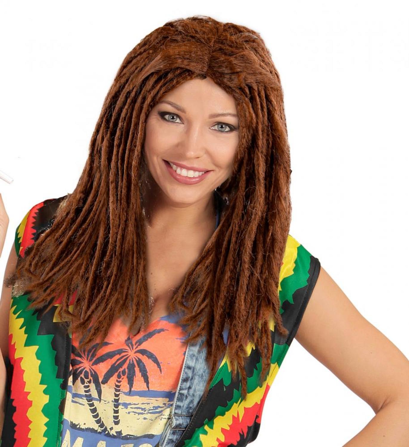 Perruque Dreadlocks brune mixte