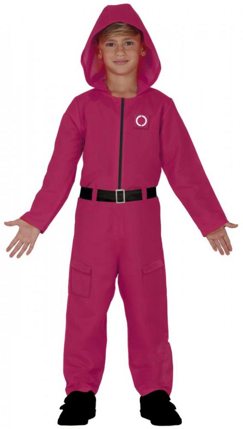 Combinaison Squid Game gardien de jeu taille 7/9 ans