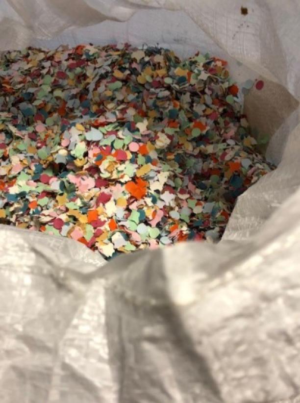 Sac Confettis luxe 10kg multicolores biodégradables