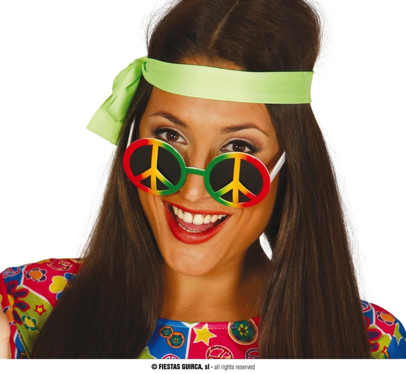 Lunettes hippie peace and love multi (N47)