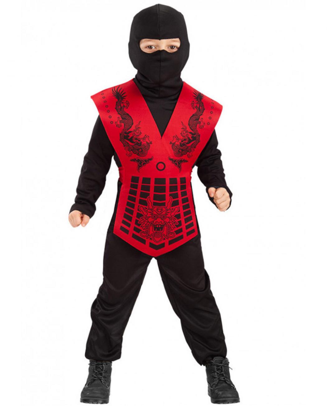 Ninja noir et rouge taille 4/5 ans