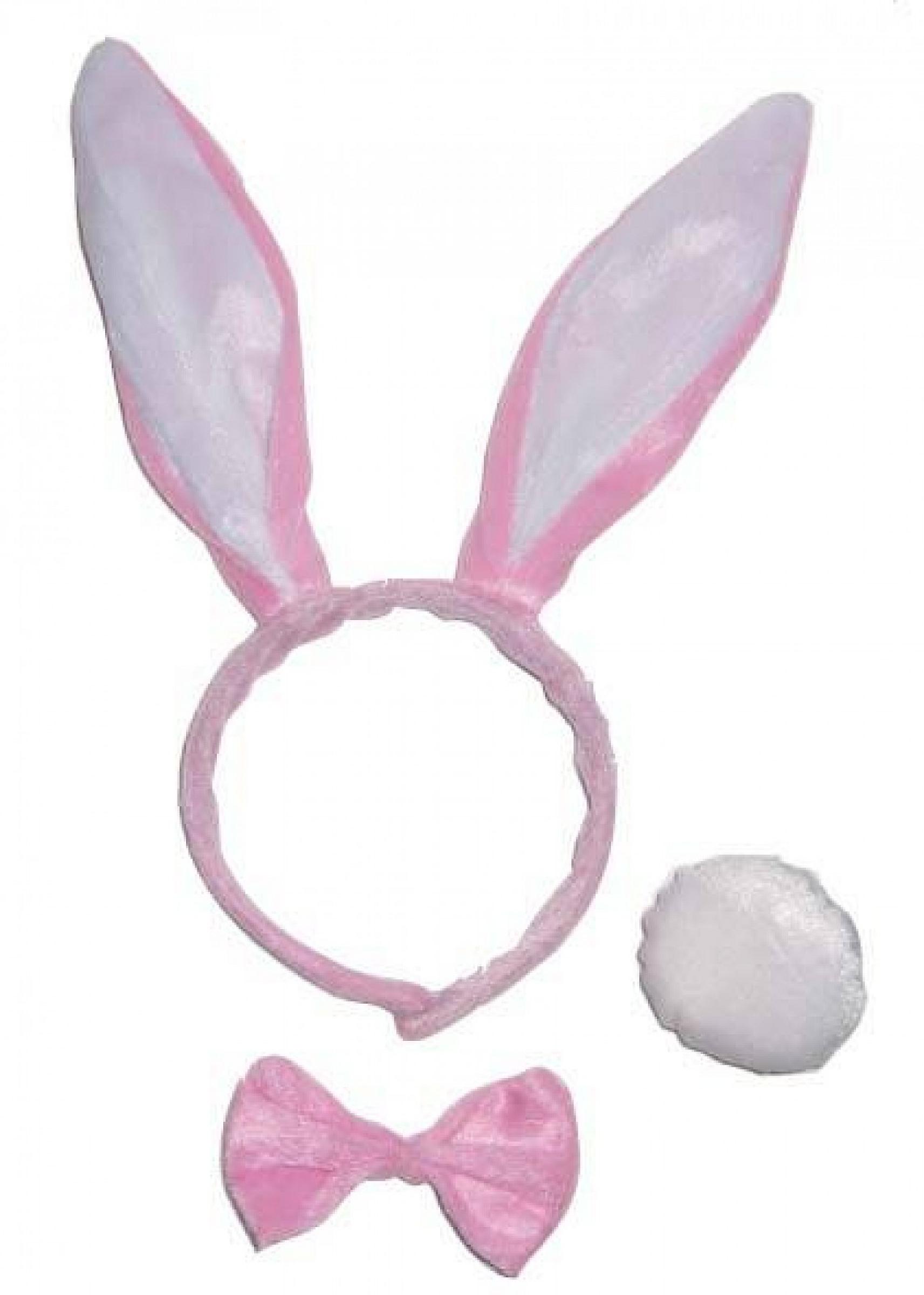 Set serre tête lapin avec noeud papillon
