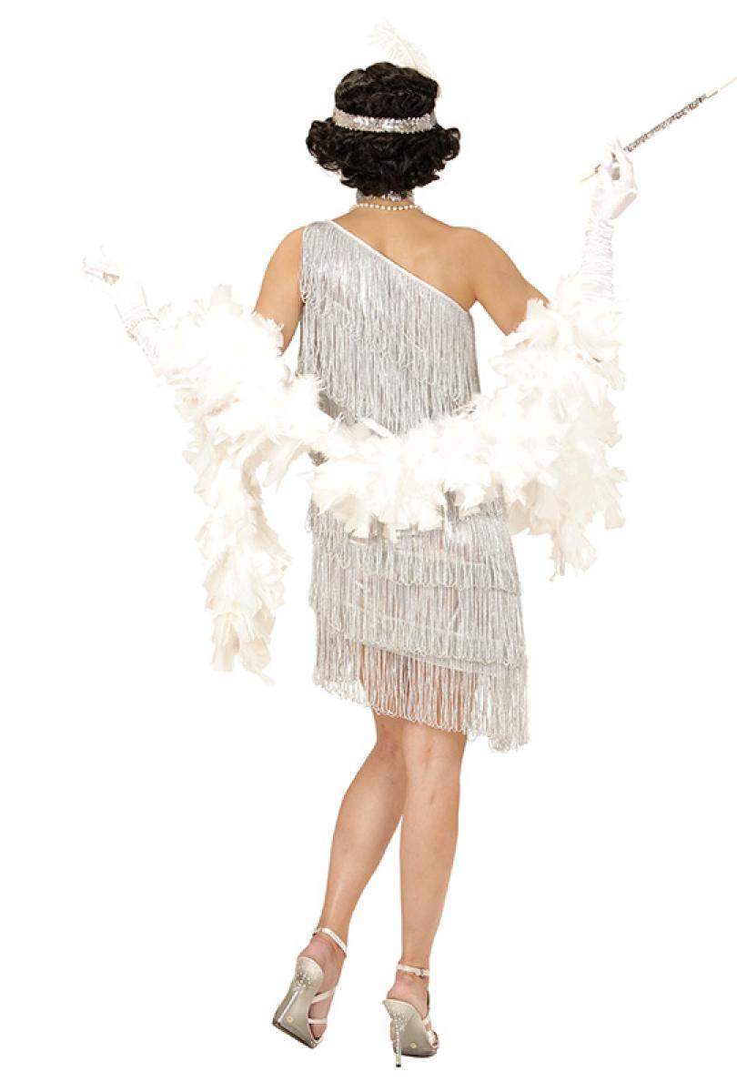 Robe Charleston frangée argent taille M