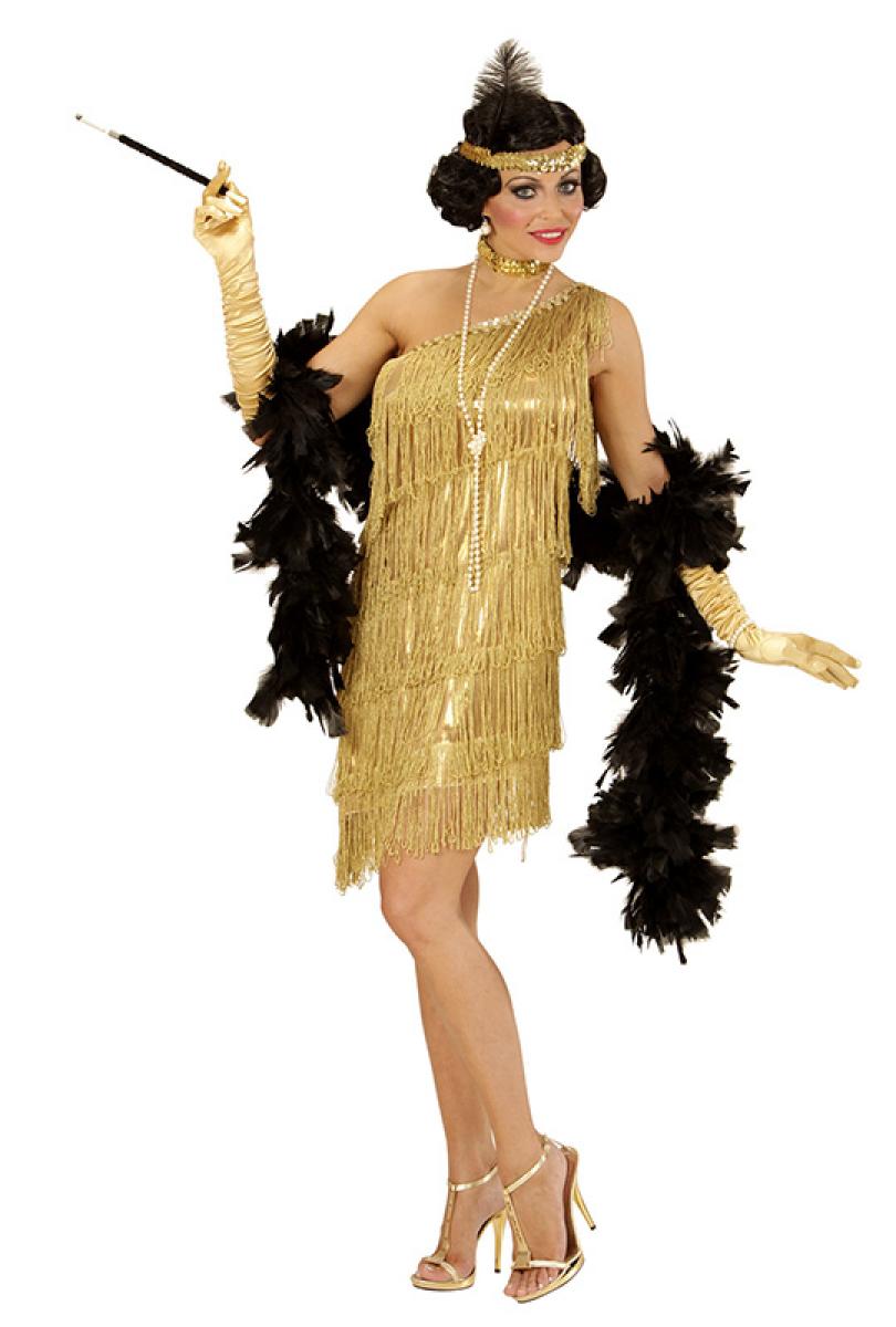 Robe Charleston frangée or taille XL
