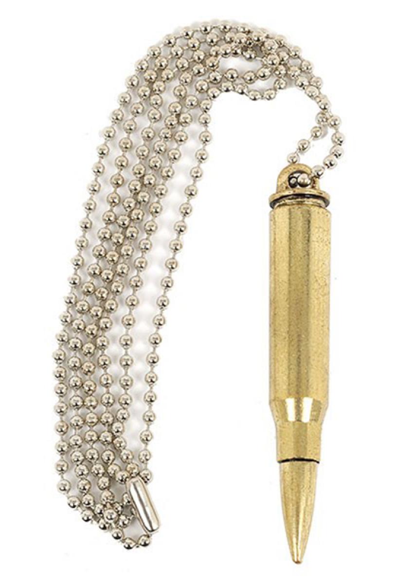 Collier balle de carabine