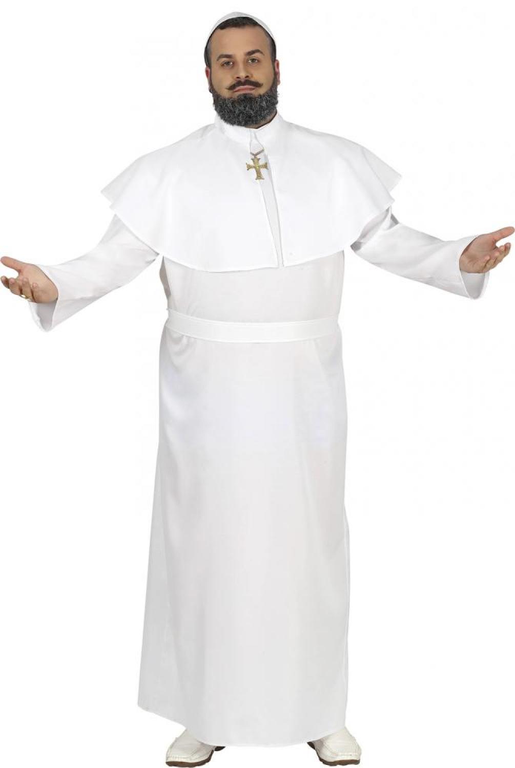 Pape Catholique blanc taille XL