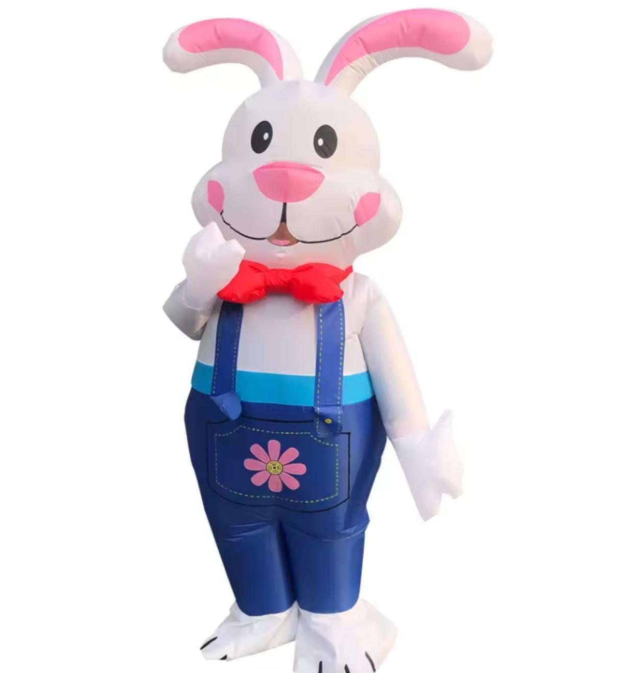 Mascotte Lapin de Pâques géant gonflable taille M/L