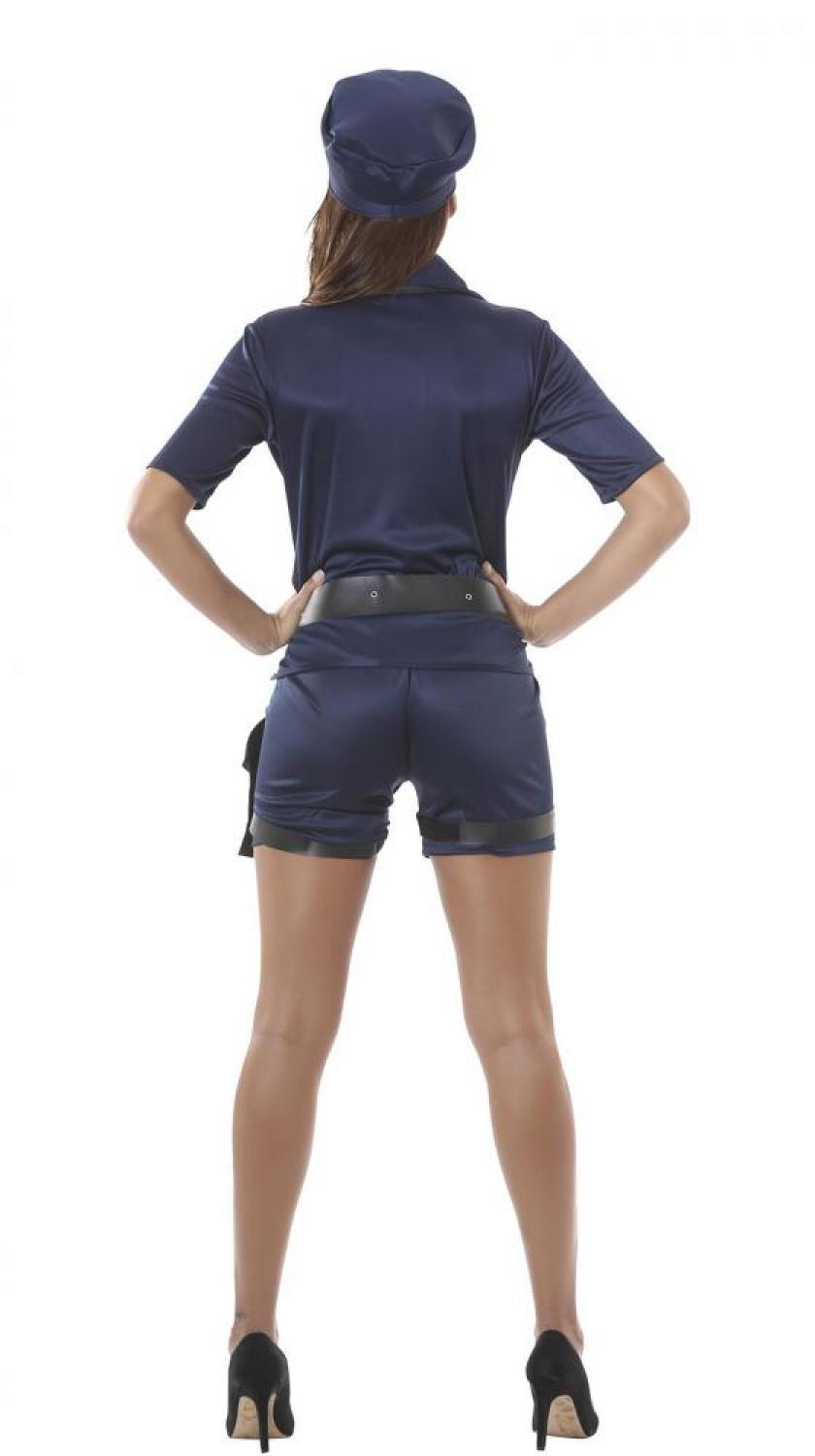 Tenue de policière short et chemise taille M