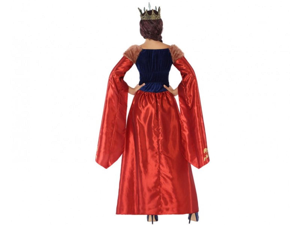 Robe reine médiévale rouge taille XL
