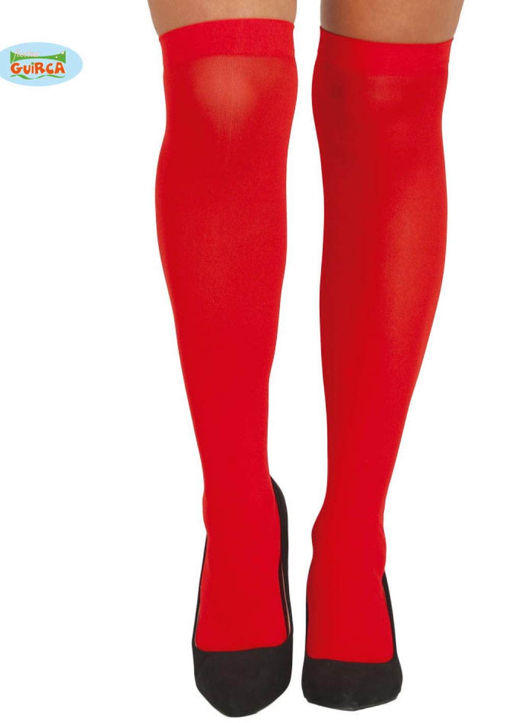 Chaussettes hautes rouge