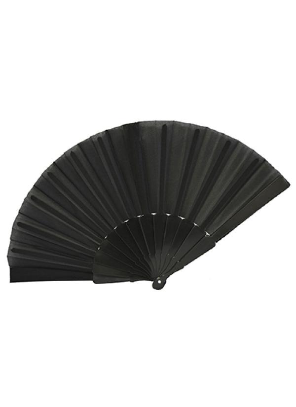 Eventail tissu noir