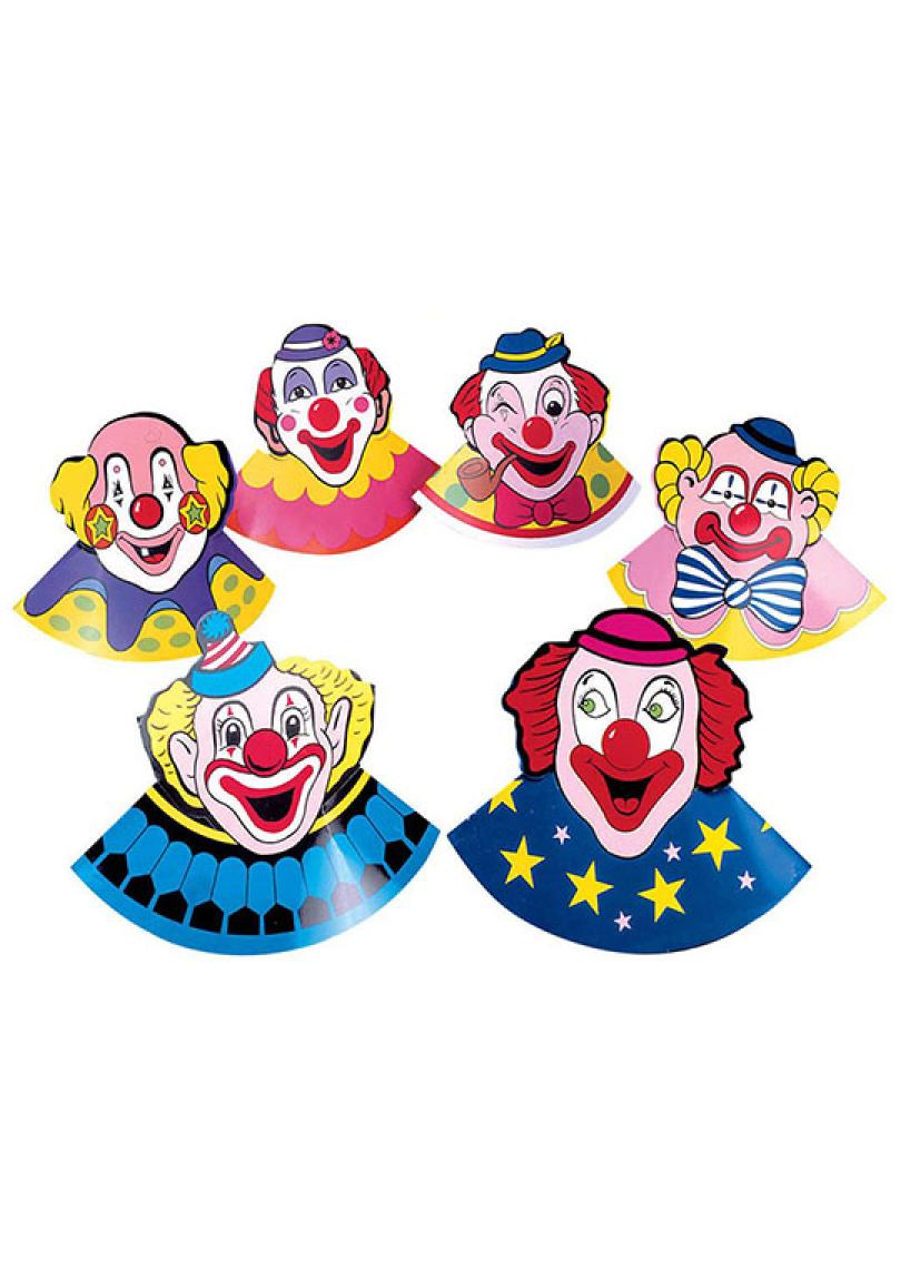Sachet 6 chapeaux de clown