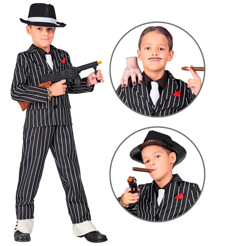 gangster à rayures ou Gomez Addams taille 11/13 ans