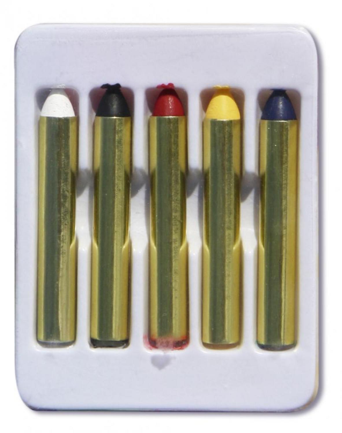 Boite de 5 crayons gras de Carnaval