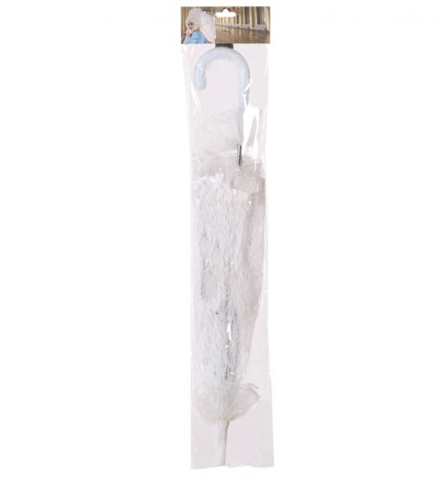 Ombrelle blanche en dentelle