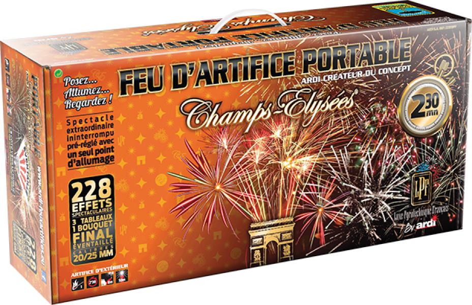 Feu Ardi portable Champs Elysées LPF 2mn30 livré chez vous !