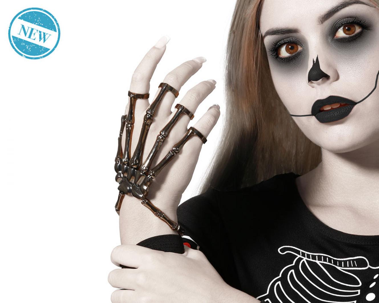 Gant de squelette métallique