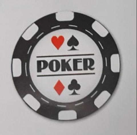 cutout poker 30cm à suspendre ou à poser