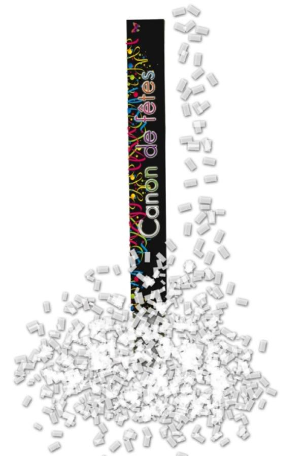 Canon a confettis blancs 80cm