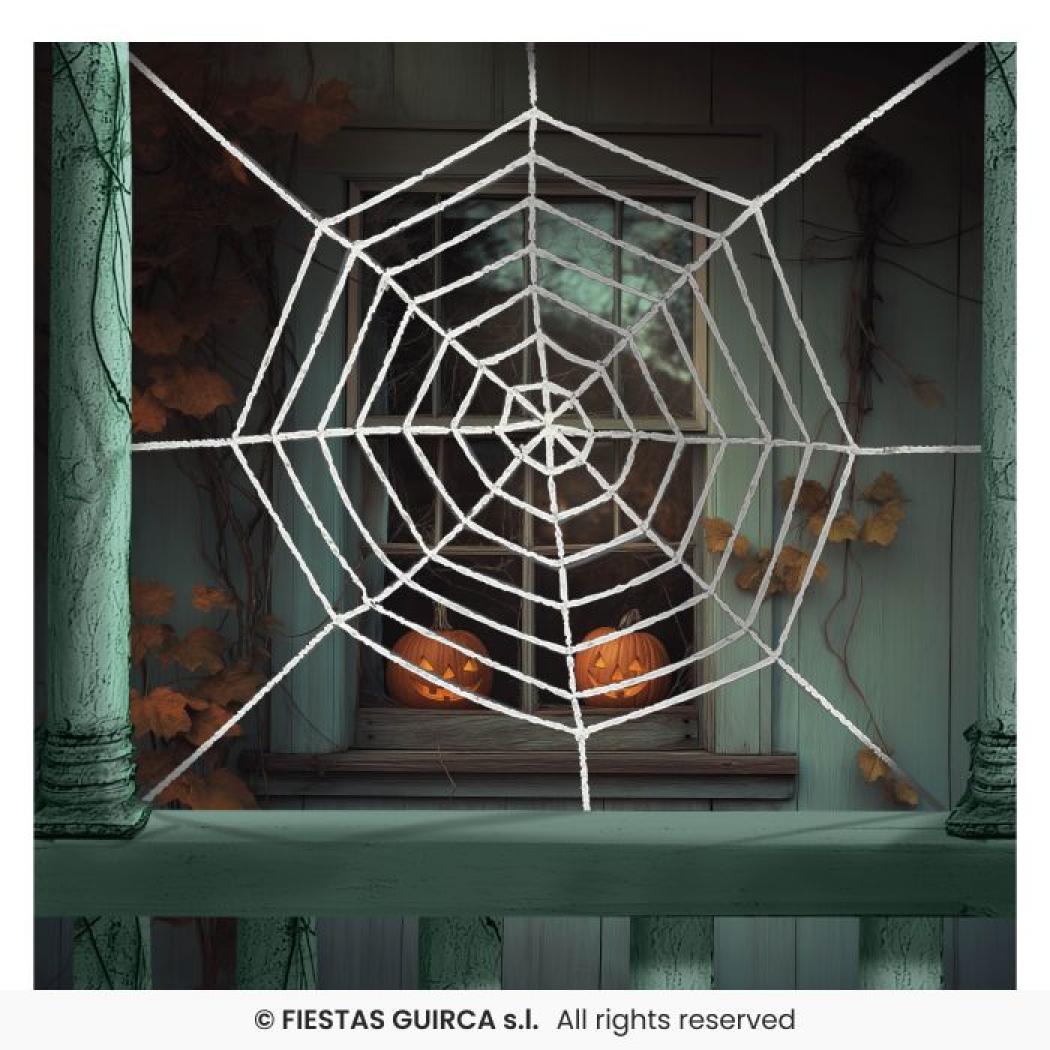 Décoration toile d'araignée géante
