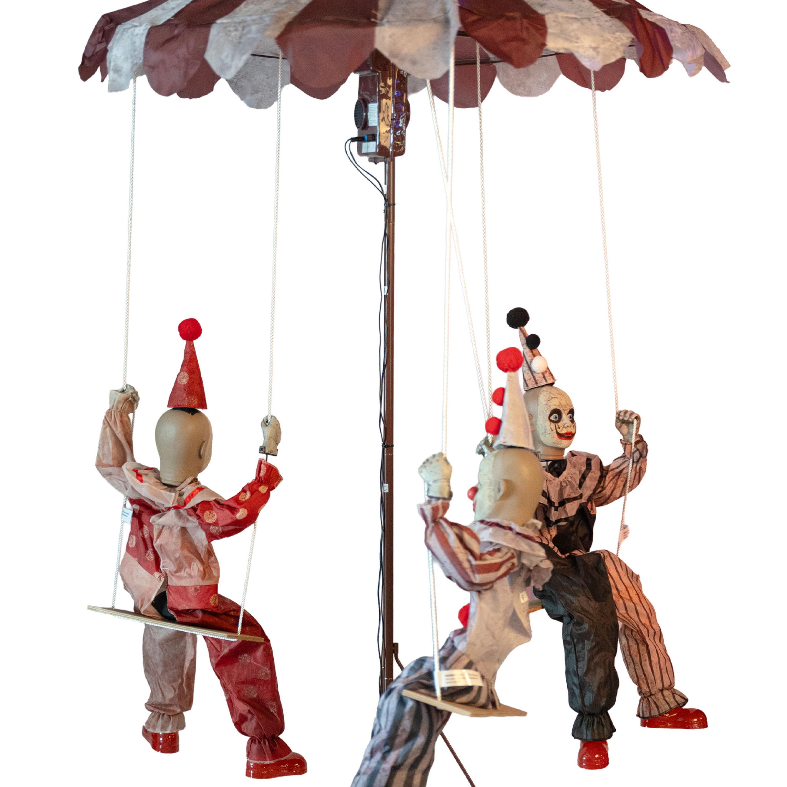 Animatronic manège avec 3 clowns 220cm pour cirque effrayant