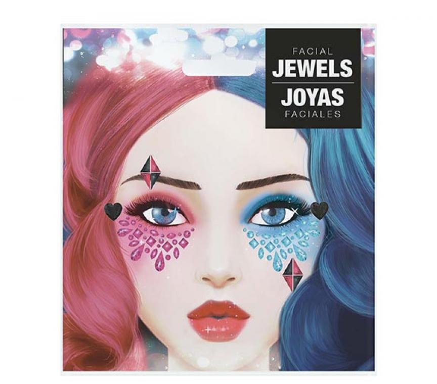 Bijoux strass de visage Harley Quinn