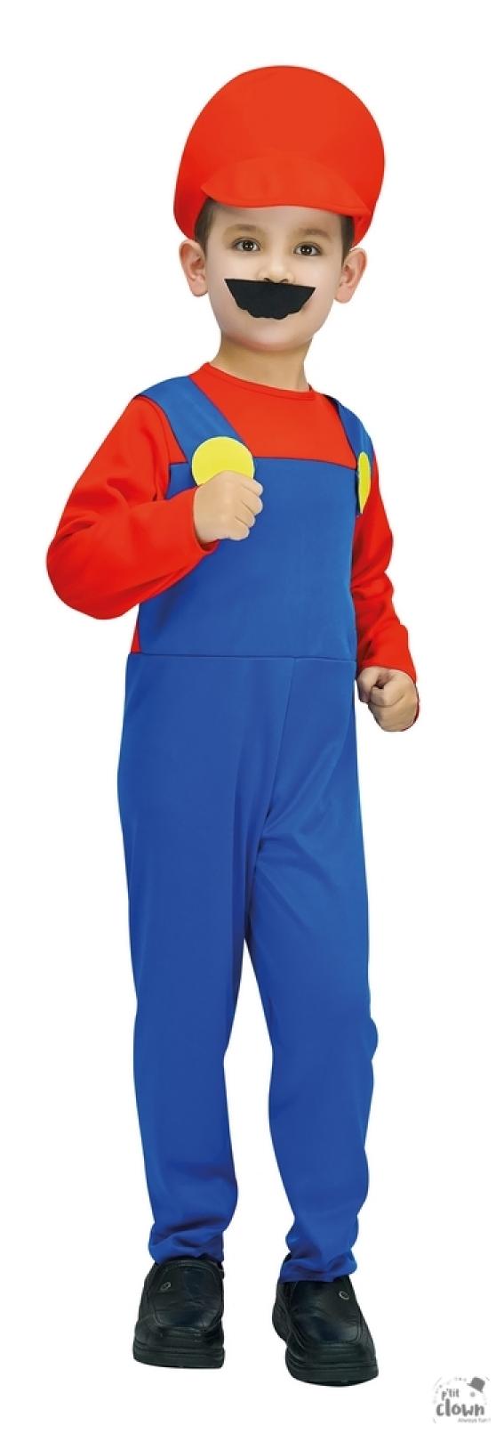 Plombier rouge enfant taille 7/9 ans