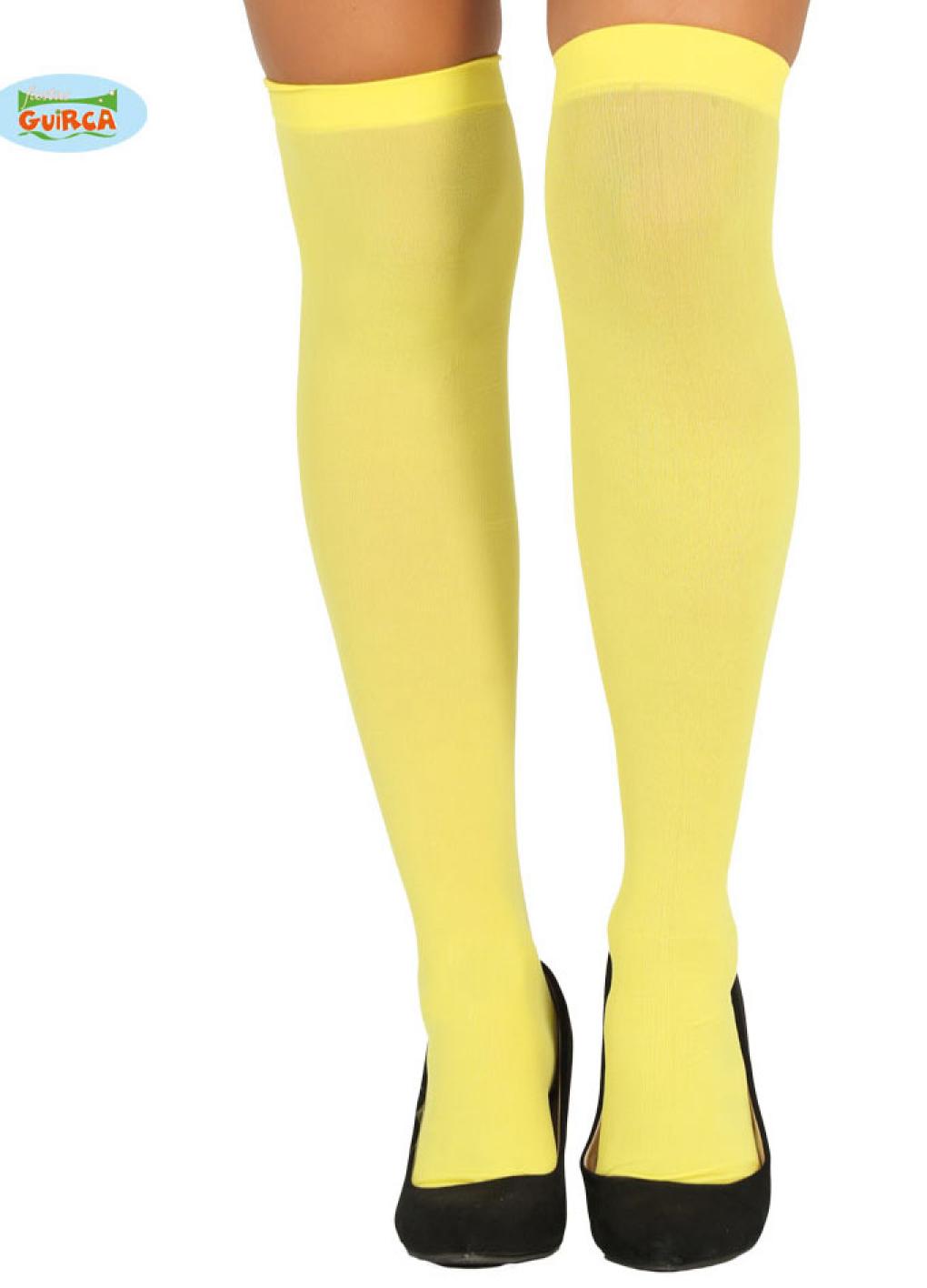 Chaussettes hautes jaune