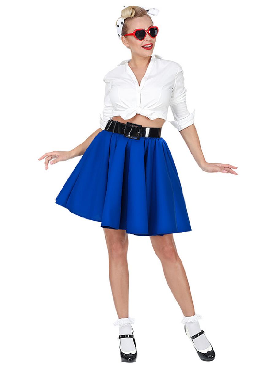 Jupe rock années 50 bleue taille M/L