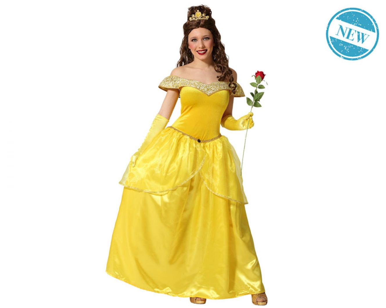 Princesse jaune de contes taille S