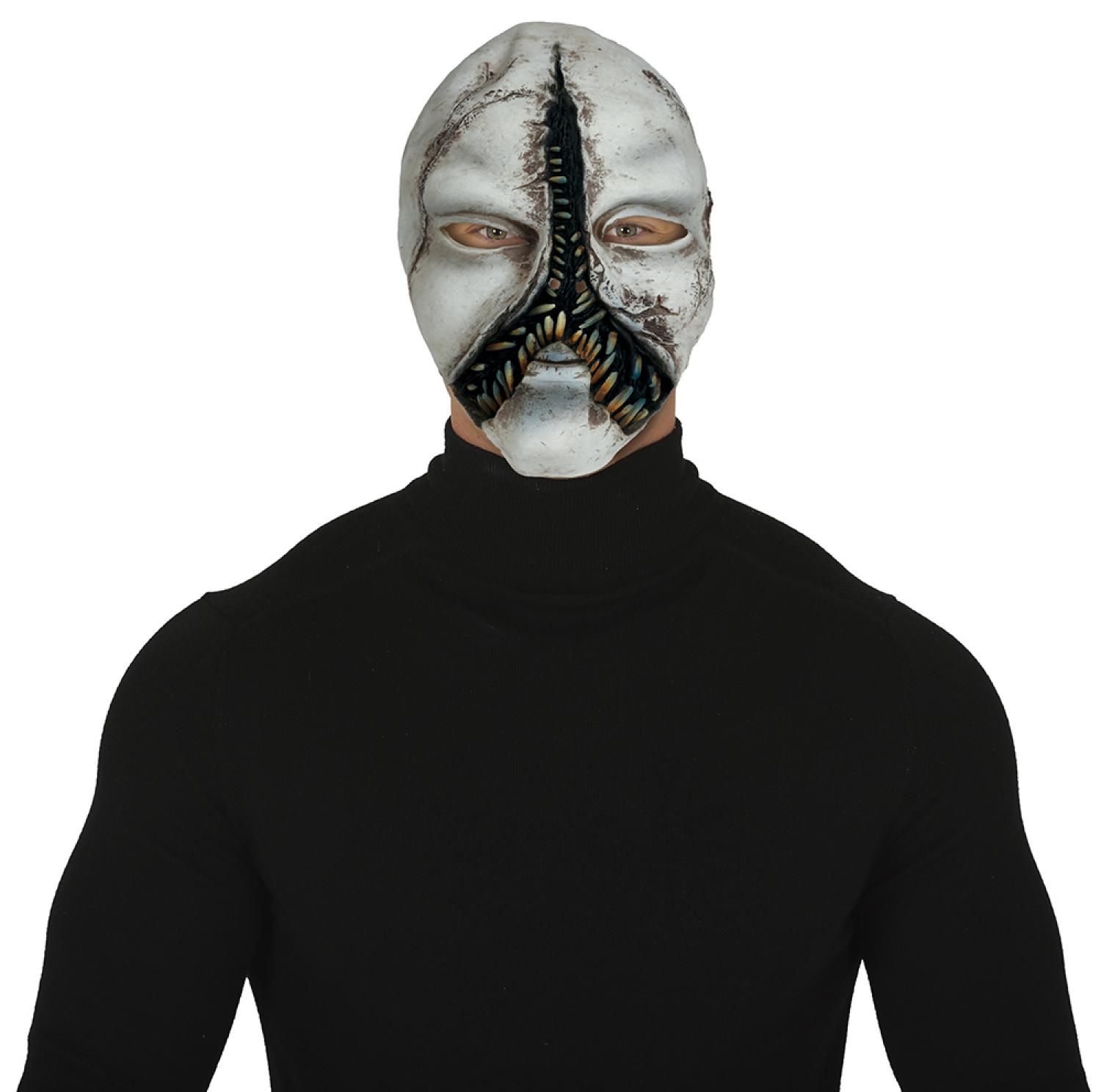 Masque de monstre avec nombreuses dents latex