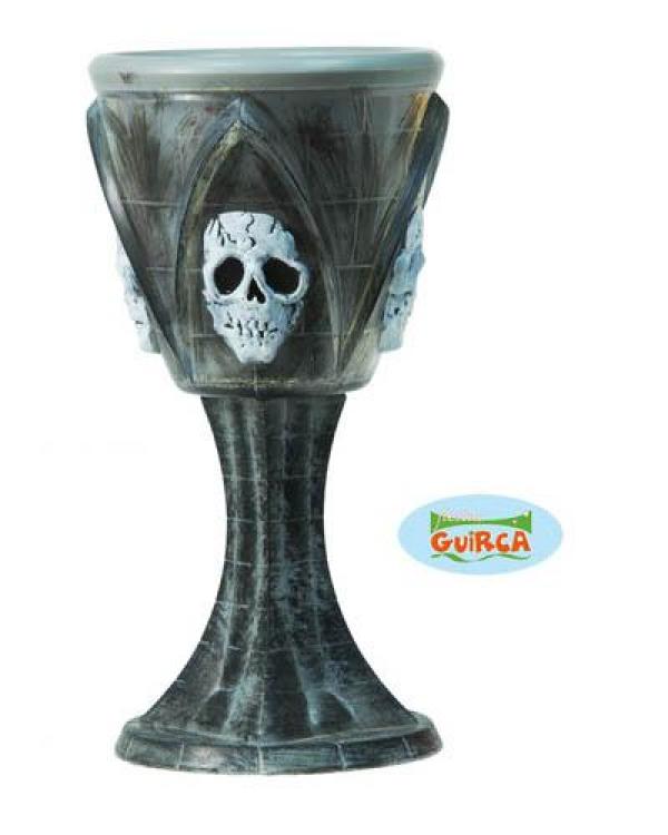 Calice tête de mort 19cm