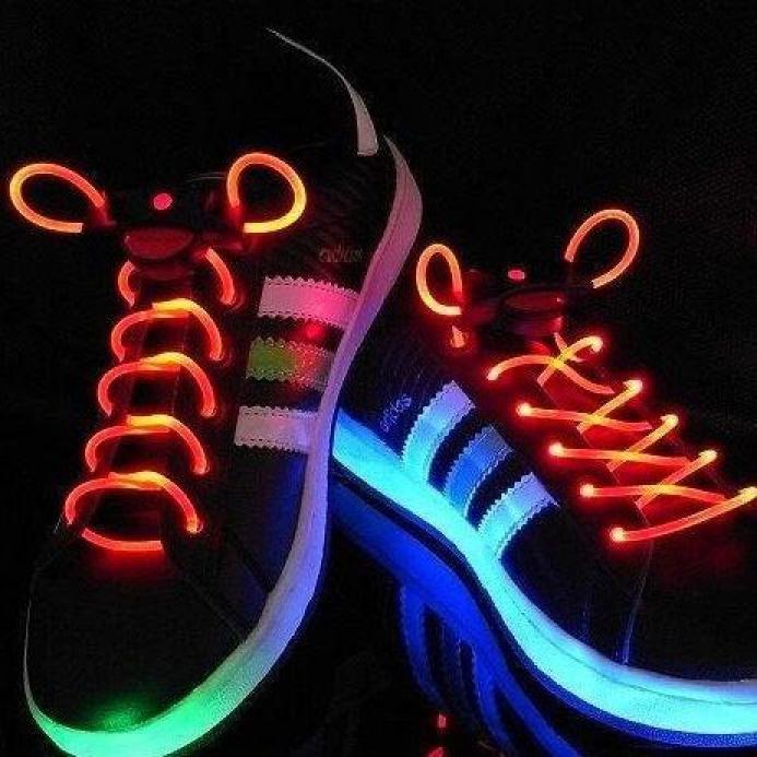 Lacets lumineux LED fluo