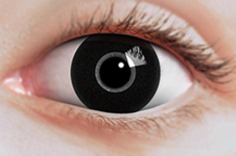 Paire de lentilles cosmétiques BLACK NOIRES 3 mois