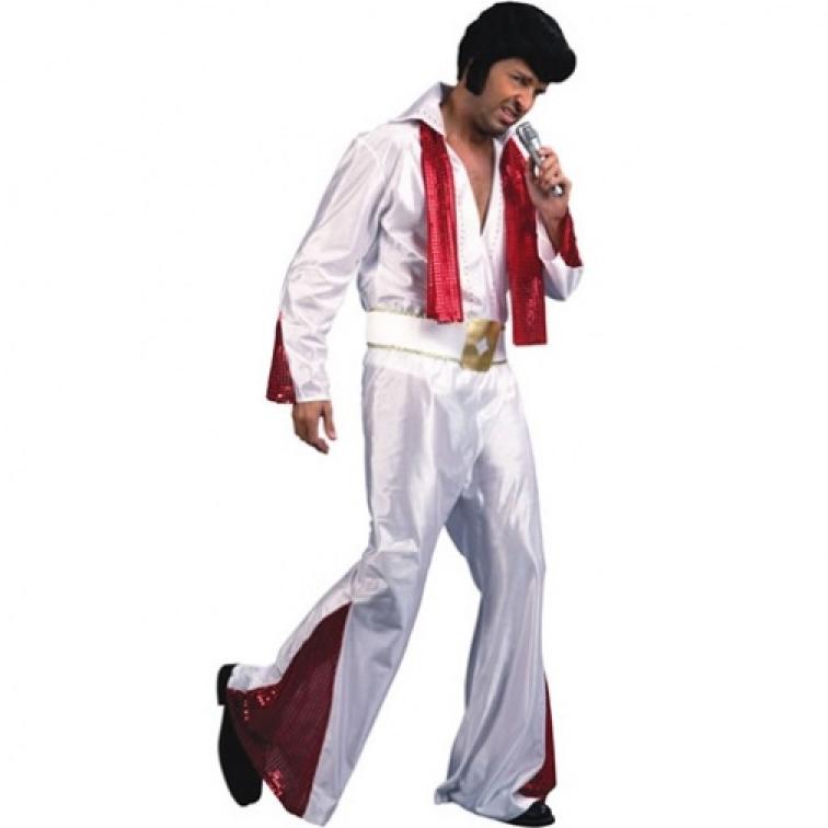 Elvis rouge et blanc taille M/L