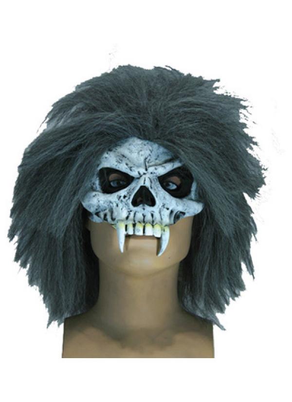 1/2 masque en latex tête de mort