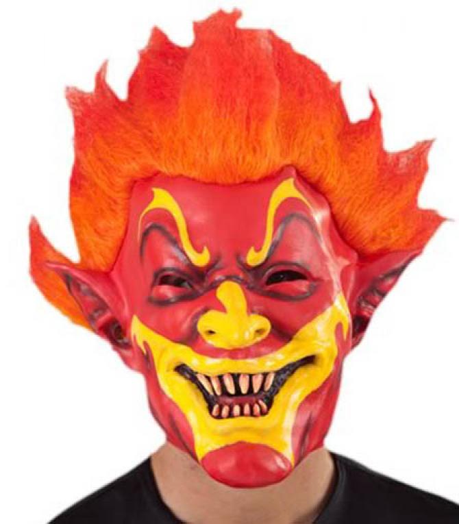 Masque démon clown souriant