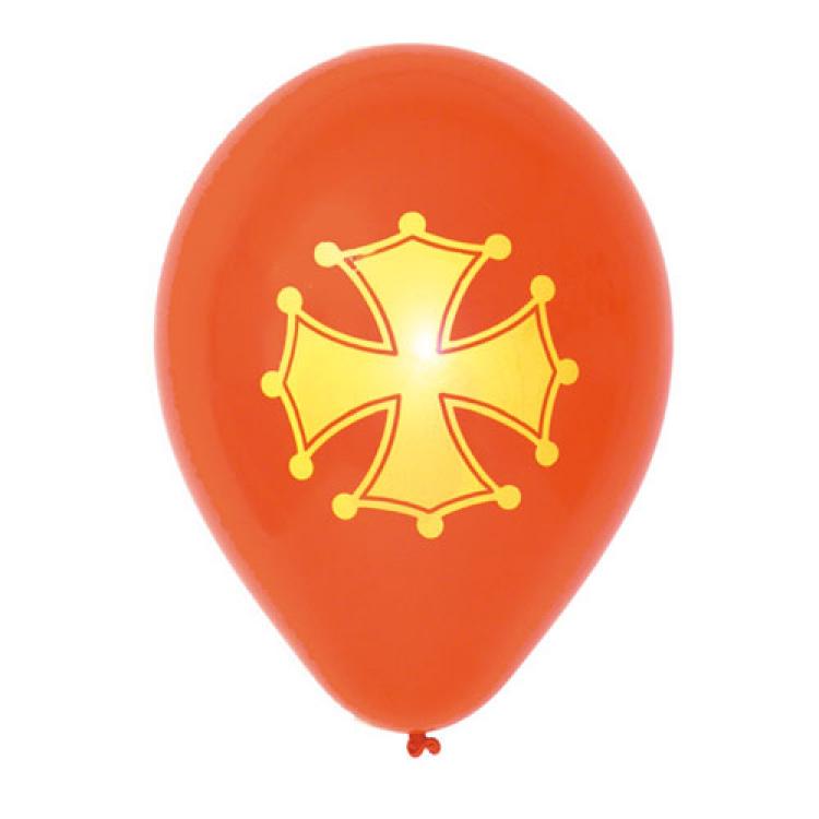 10 ballons drapeau Occitan