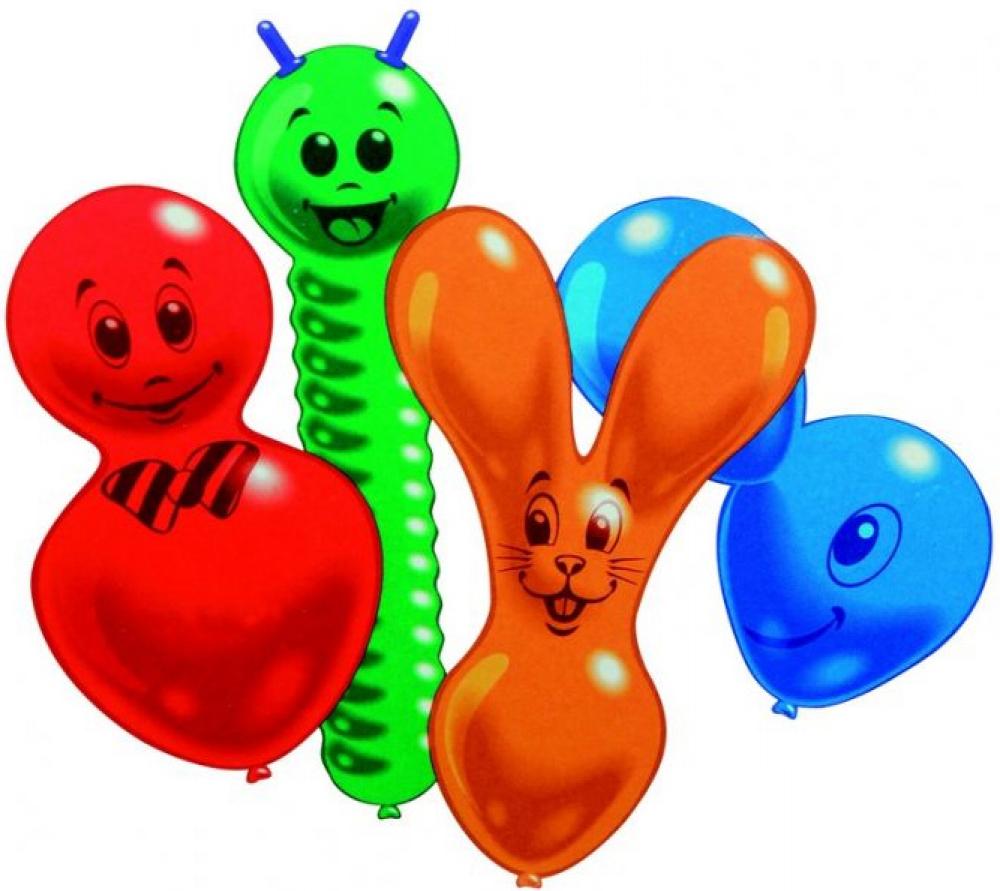 6 ballons figurines 100% latex